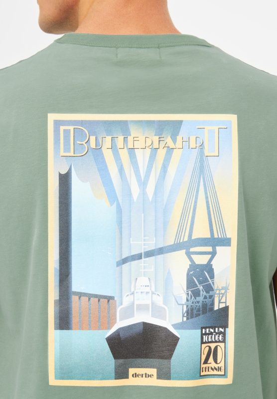 Butterfahrt Herren T-Shirt - Hedge Green